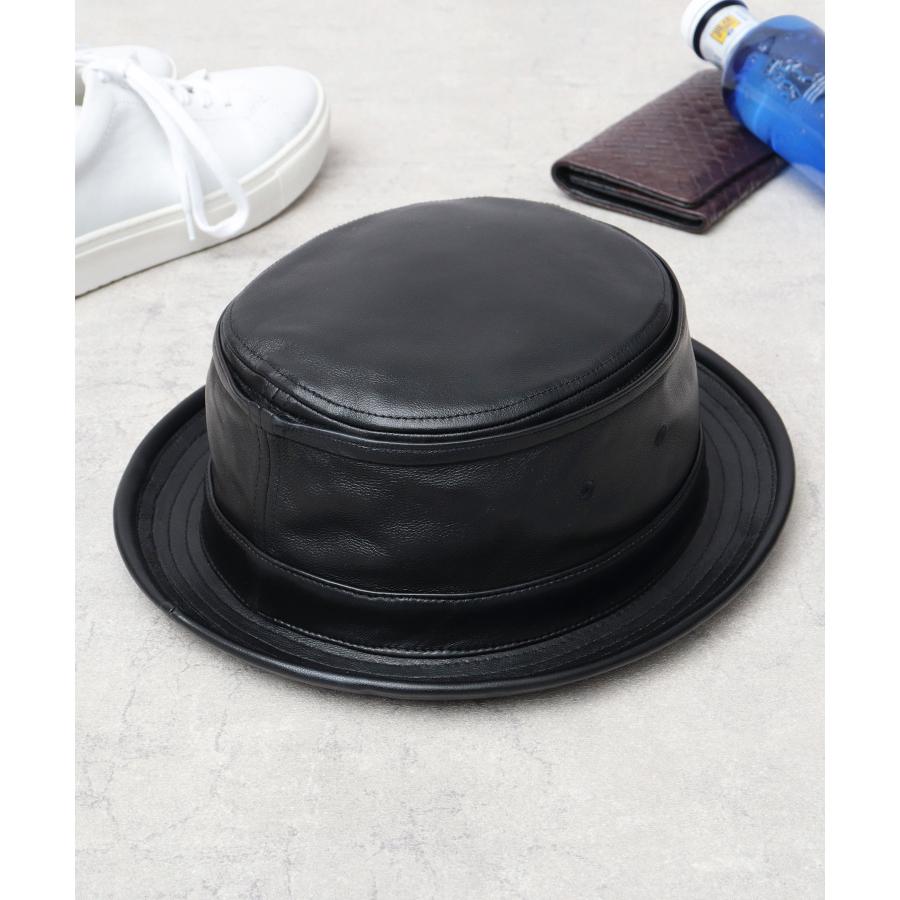 ReqHatter（レックハッター） ポークパイハット 本革 ラムレザー
