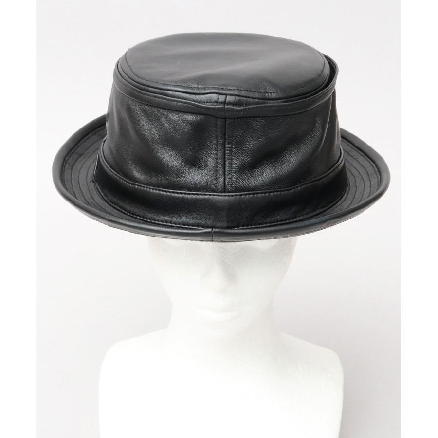 ReqHatter（レックハッター） ポークパイハット 本革 ラムレザー