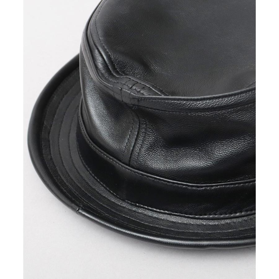 ReqHatter（レックハッター） ポークパイハット 本革 ラムレザー