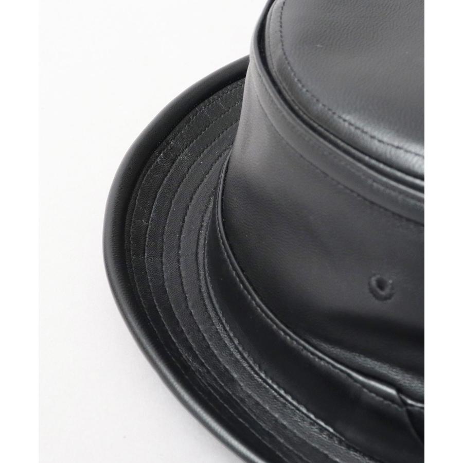 ReqHatter（レックハッター） ポークパイハット 本革 ラムレザー