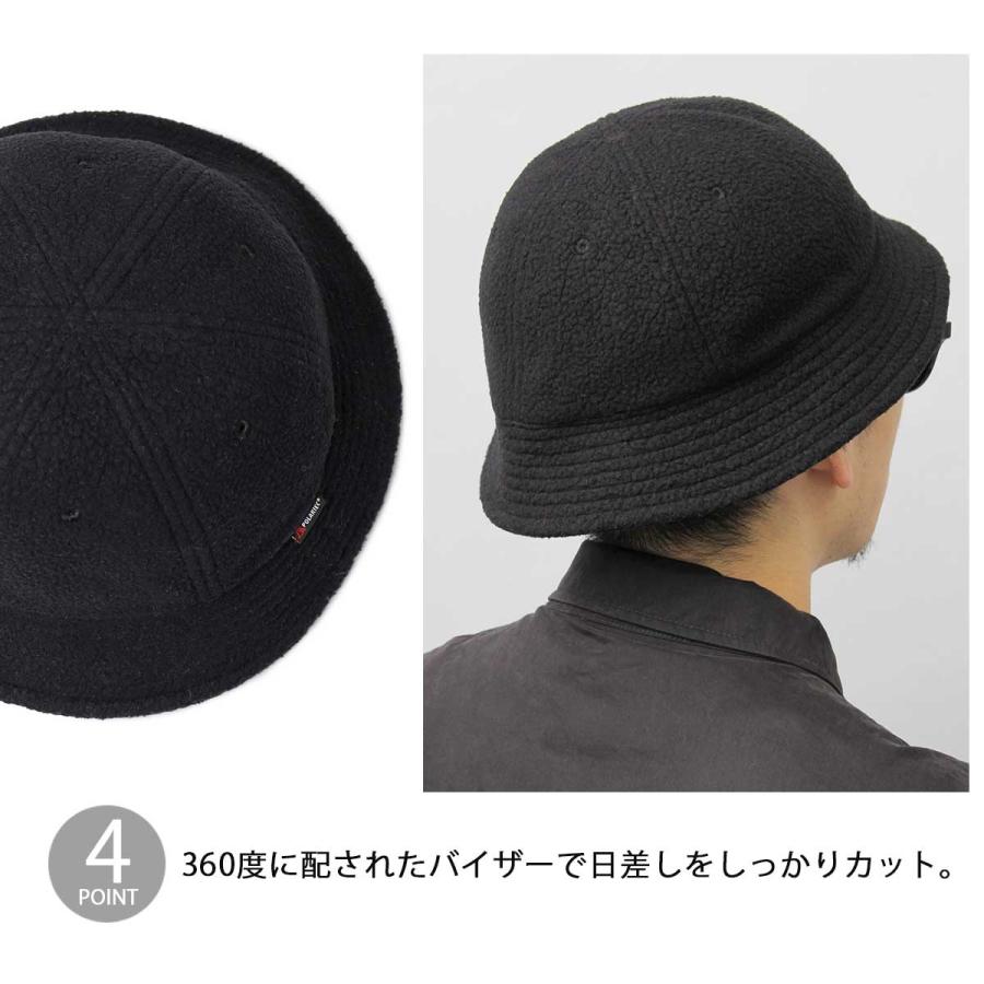 Basiquenti ハット クルーハット メンズ 帽子 メトロハット ボア