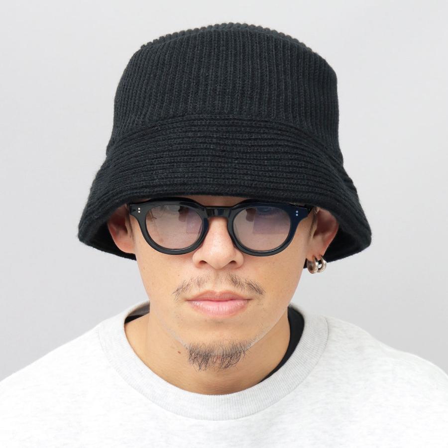 断捨離侍　セリ　ニットバケハ OVERRIDE x YUUKI LOGO SHORT BEANIE | 57cm～59cm(98) OLIVE