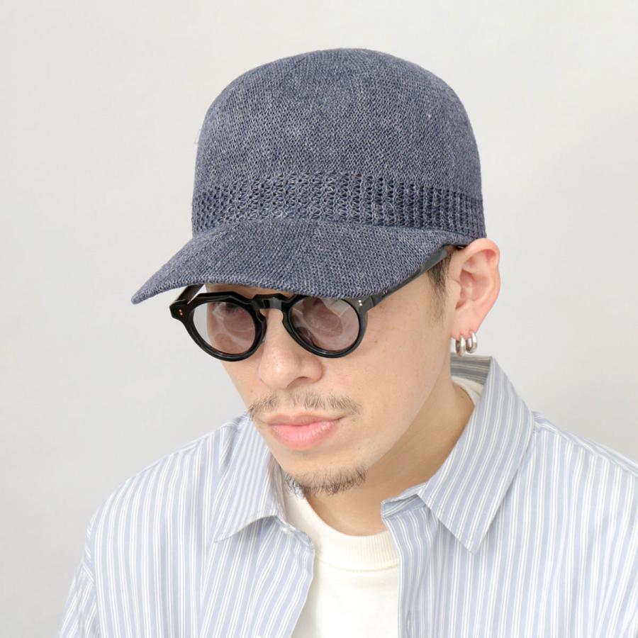 CAMBIO リネンブレンド サーモベレー帽 ブラック CAMBIO リネンブレンド サーモベレー帽 ブラック CAMBIO リネン