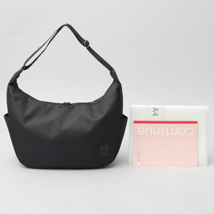 KANGOL カンゴール ショルダーバッグ メンズ レディース 斜めがけ バッグ A4 通勤 通学 ラバータグ ロゴ 舟形 バナナ型 黒 ブラック ギフト | KANGOL | 05