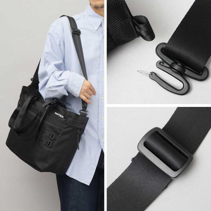 NAUTICA ノーティカ トートバッグ メンズ レディース A4 大容量 ビジネストート 2WAY マチ拡張 ポリエステル 多ポケット 通勤 通学 出張 旅行 父の日 ギフトの画像