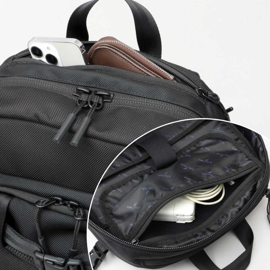 NAUTICA ブラック リュック ノーティカ NAUTICA リュック ビジネスリュック メンズ 黒 シンプル 撥