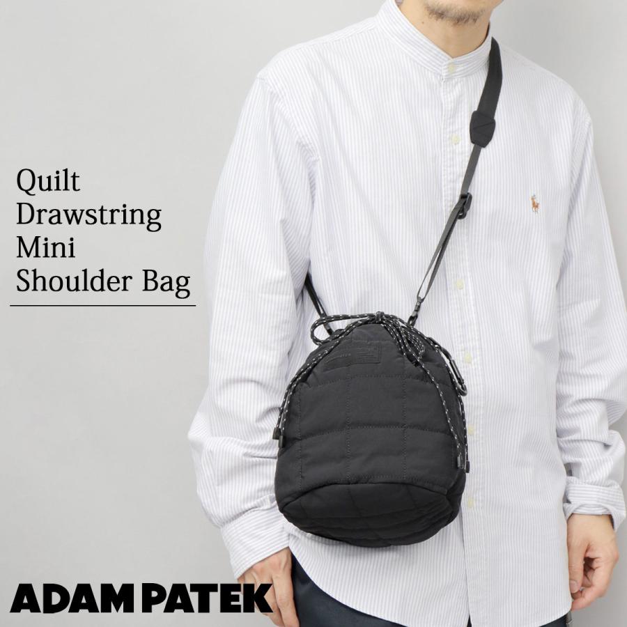 ADAM PATEK（アダムパテック） 巾着バッグ ショルダーバッグ 黒 メンズ