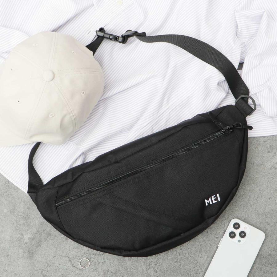美品★Back Channel MEI ボディバッグ コラボ ブラック MEI（メイ） 在庫限り30%OFFクーポン ボディバッグ メンズ レディース