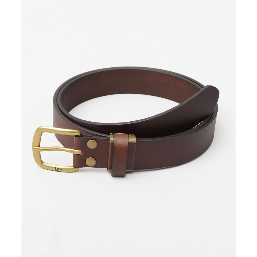 Lee（リー） 本革 ベルト メンズ レザーベルト 牛革 3cm ナローベルト