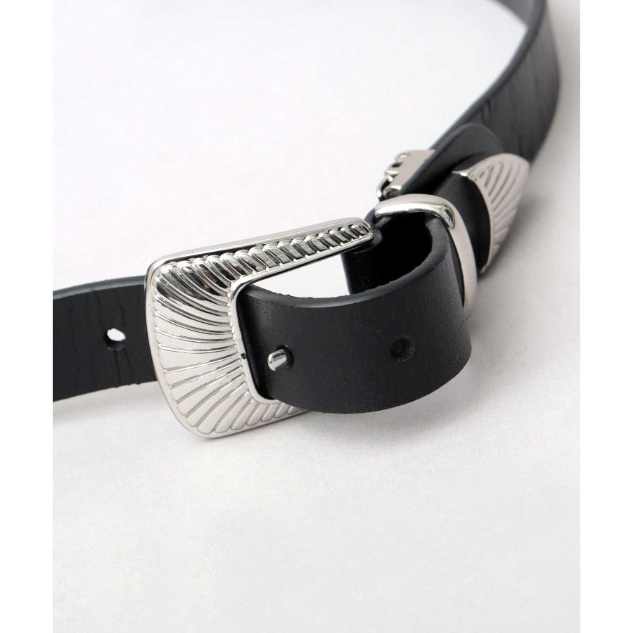 Lee（リー） 本革 ベルト メンズ ウエスタンベルト ナローベルト 細