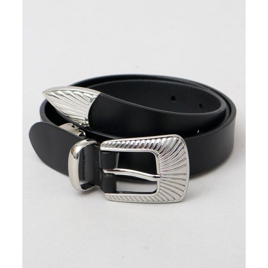 Lee（リー） 本革 ベルト メンズ ウエスタンベルト ナローベルト 細