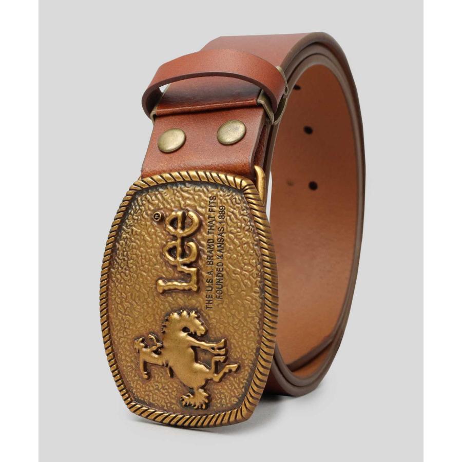 Lee（リー） 【2026年販売開始】Lee 本革 レザーベルト メンズ 跳ね馬