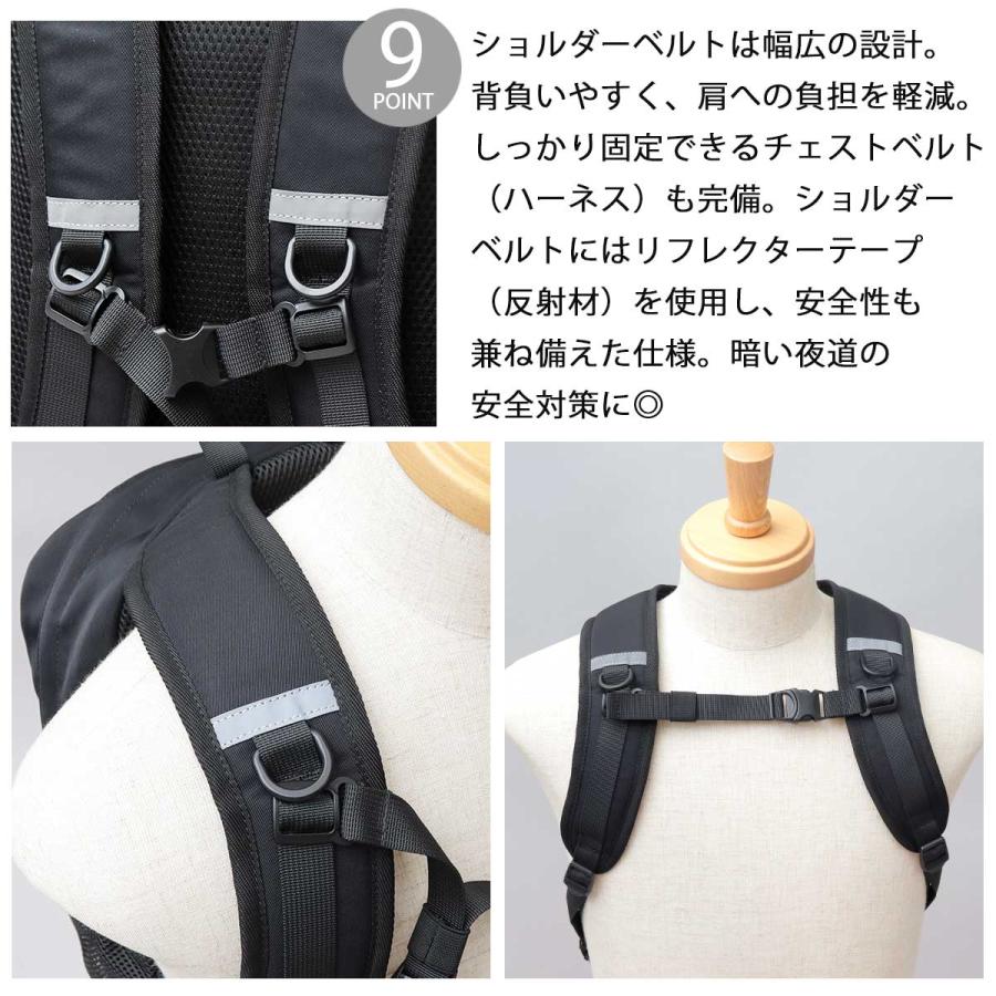 モズ moz リュック バックパック 撥水 ナイロン 大容量 A4 軽量 通学 通勤 デイパック レディース マザーズリュック アウトドア シンプルの画像