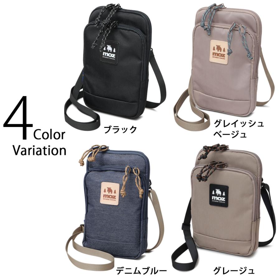小物 mosa moz（モズ） スマホショルダー レディース 撥水 ミニショルダー 北欧