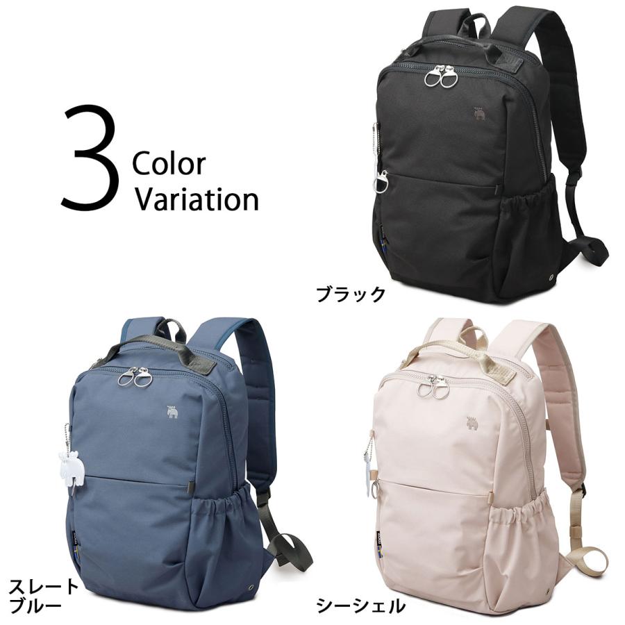 moz モズ リュック レディース 撥水 軽量 A4 バックパック PC収納 北欧 12L キャリーオンの画像