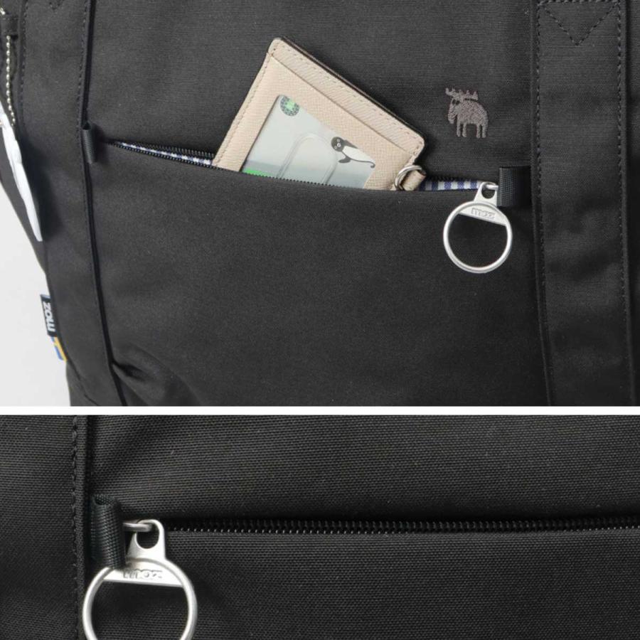 moz モズ トートバッグ レディース メンズ 撥水 軽量 A4 大容量 北欧 2WAY ショルダーの画像