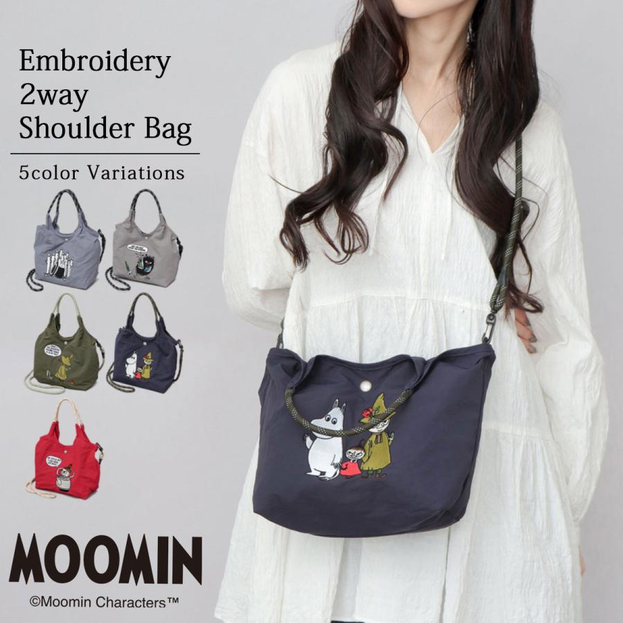 MOOMIN（ムーミン） ショルダーバッグ トートバッグ レディース 刺繍