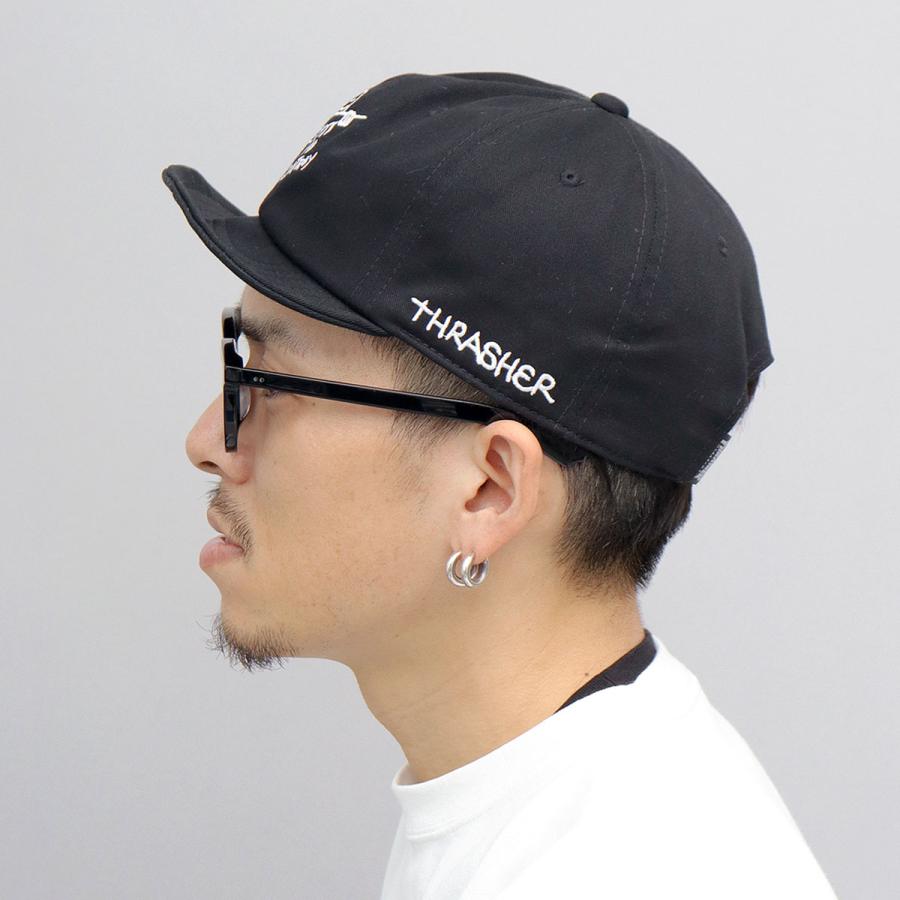 THRASHER スラッシャー MarkGonzales マークゴンザレス コラボ ショートバイザー キャップ 帽子 ボールキャップ 刺繍 スケーター｜a-m-s｜18