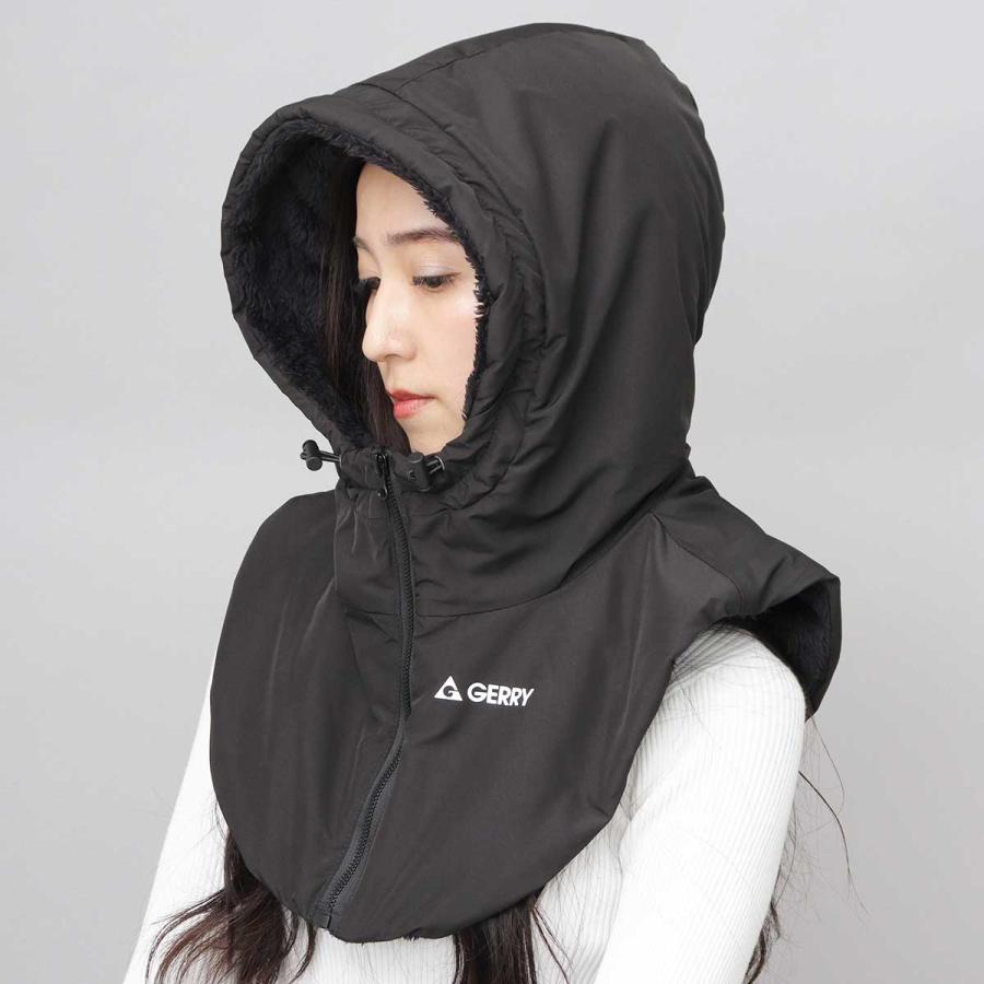 CHARI&CO LANDMARK JKT ジャケット フード・ネックウォーマー ジェリー GERRY ネックウォーマー フード付き （ブラック