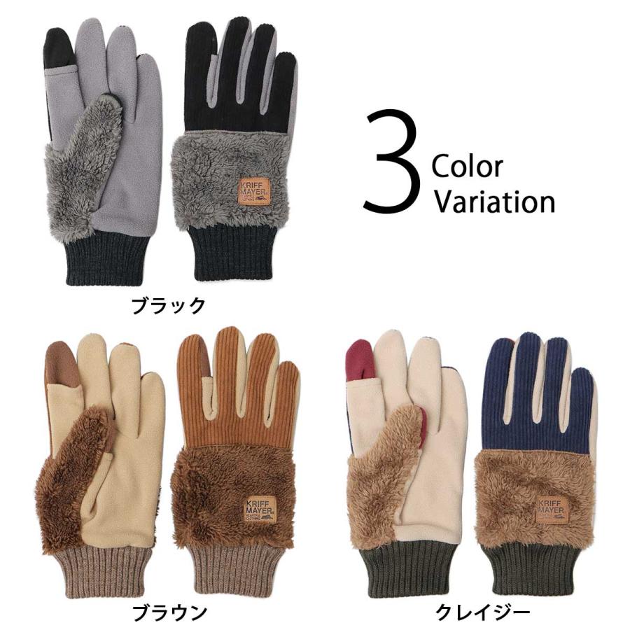 KRIFF MAYER（クリフメイヤー） 手袋 メンズ 5本指手袋 グローブ