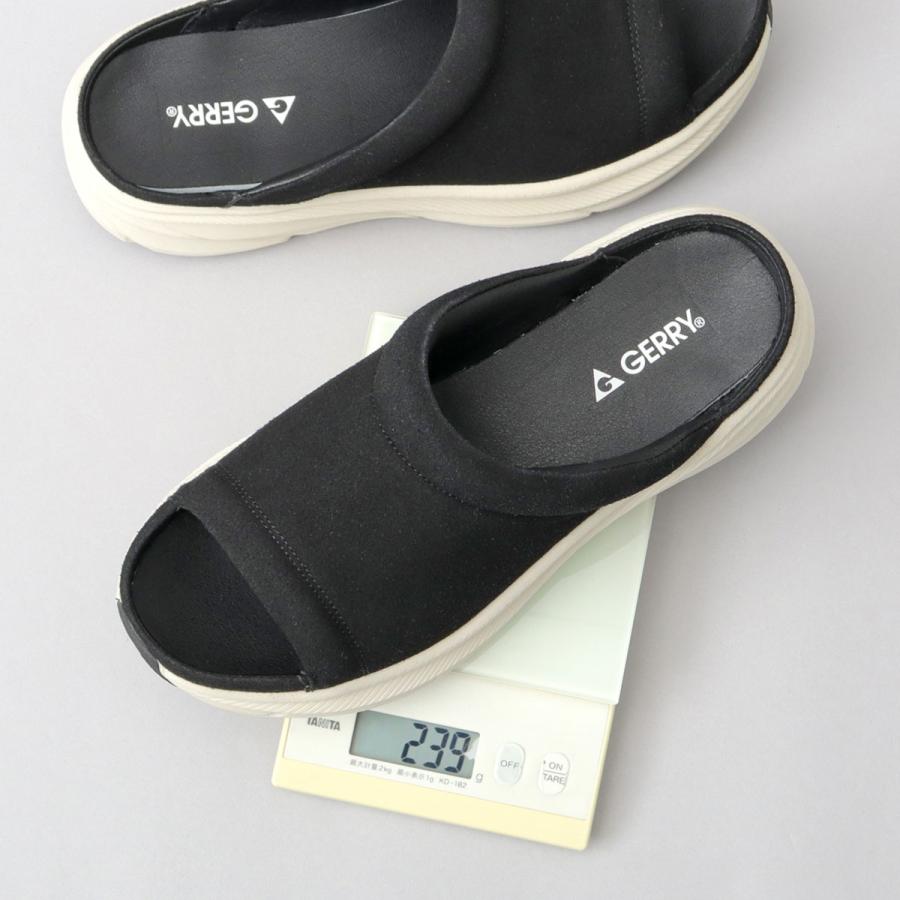 GERRY（ジェリー） サンダル メンズ 厚底 黒 ブラック スライド