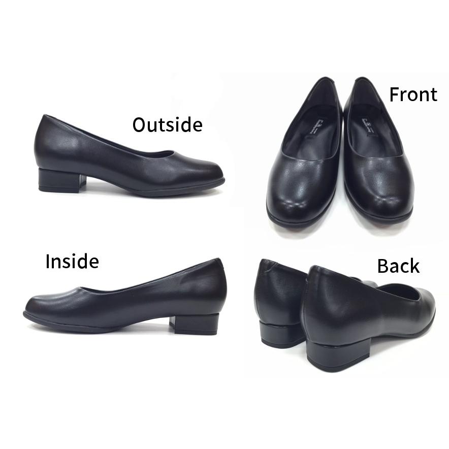 Furio Valentino フリオバレンチノ KK1025 パンプス 黒 幅広 4E