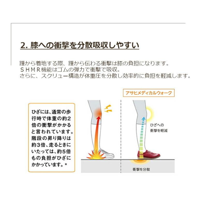 アサヒシューズ 膝に優しいレディースシューズ アサヒ メディカル