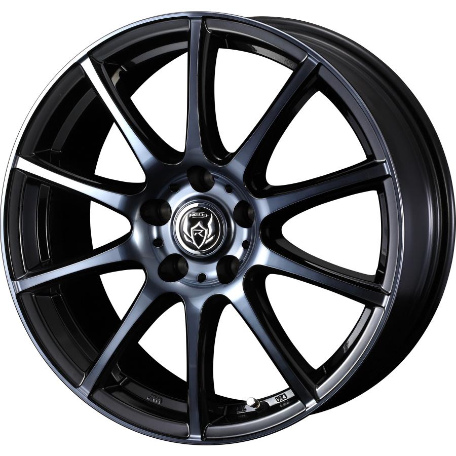 WEDS ウェッズ 0040524 アルミホイール1本 RIZLEY KC 17インチ リム幅7.0J インセット+40 5穴 PCD114.3 BLACK/POLISH BC