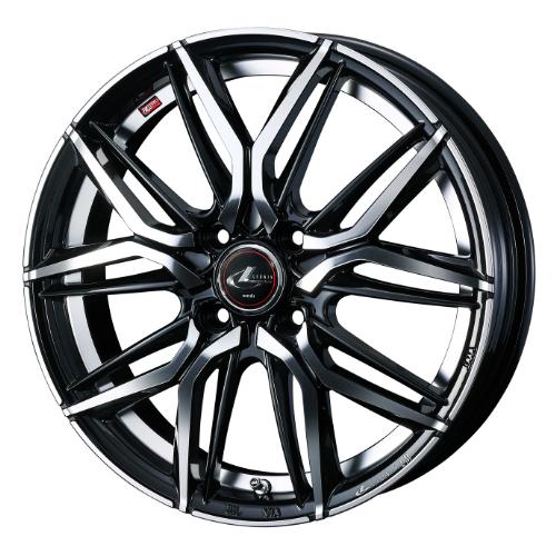 4本購入で特典付 WEDS ウェッズ 0040767 アルミホイール1本 LEONIS LM 14インチ リム幅4.5J インセット+45 4穴 PCD100 PBMC | WEDS