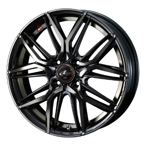 4本購入で特典付 WEDS ウェッズ 0040799 アルミホイール1本 LEONIS LM 17インチ リム幅6.5J インセット+42 4穴 PCD100 PBMC/TI | WEDS