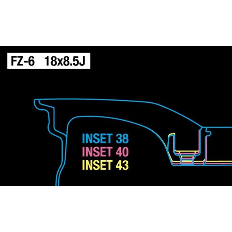 WEDS（ウェッズ） 0041869 アルミホイール1本 F-ZERO FZ-6 18インチ