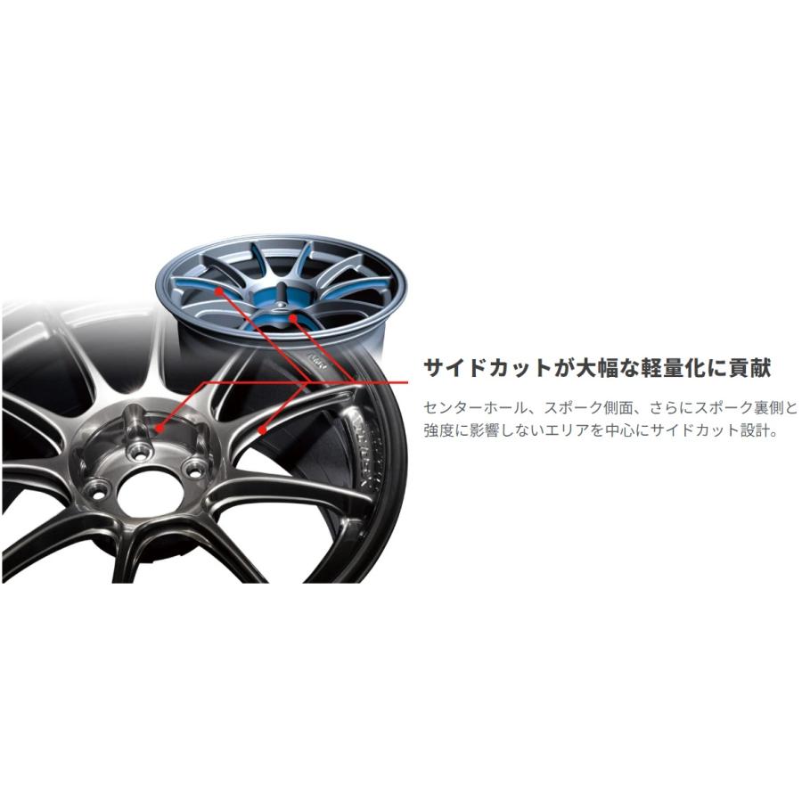 WEDS ウェッズ 0073669 アルミホイール1本 WEDSSPORT TC-105X 17インチ リム幅7.5J インセット+45 5穴 PCD114.3 EJ-TITANの画像