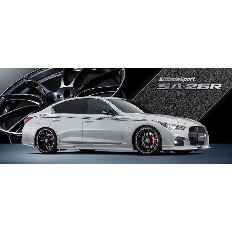 4本購入で特典付 WEDS ウェッズ 0073814 アルミホイール1本 WEDSSPORT ウェッズスポーツ SA25R 19インチ 8.0 +45 5穴 114.3 METAL BLACK Fの画像