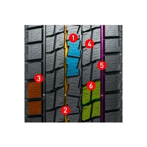 GOOD YEAR グッドイヤー 05509404 スタッドレスタイヤ 1本 冬タイヤ ICE NAVI SUV XL アイスナビSUV 255/55R18 09Q 18インチの画像