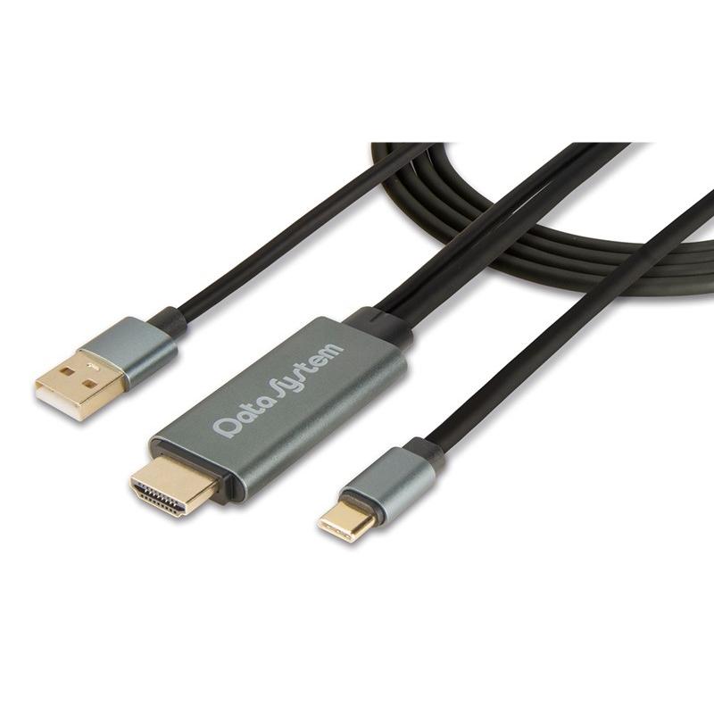 データシステム Data System AV004 ミラーリングHDMI変換ケーブル USBタイプC→HDMIタイプAへ変換 | Data System