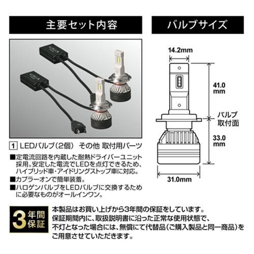 GIGA カーメイト CAR MATE BW554 S7 6000K H7 LEDヘッドバルブ 白色光