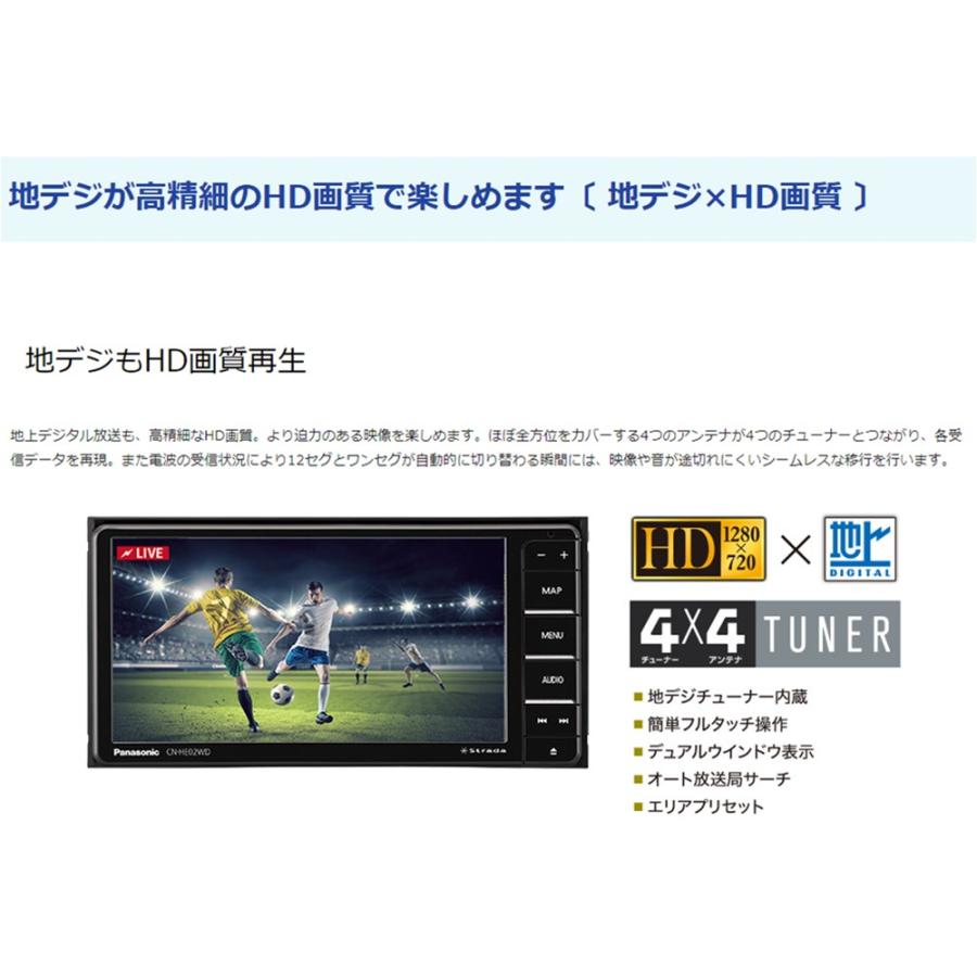 Panasonic パナソニック CN-HE02D ストラーダ カーナビ 7V型 HD