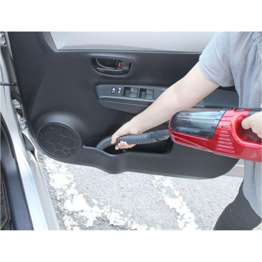 クレトム DA-37 車掃除機 ハンディークリーナー ダブルモーターサイクロン もも太郎 レッド DC12V車専用 |  | 02