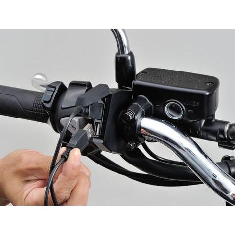 日本のメダル3点セット デイトナ 98438 バイク専用 電源スレンダー USB TypeA（1ポート/2