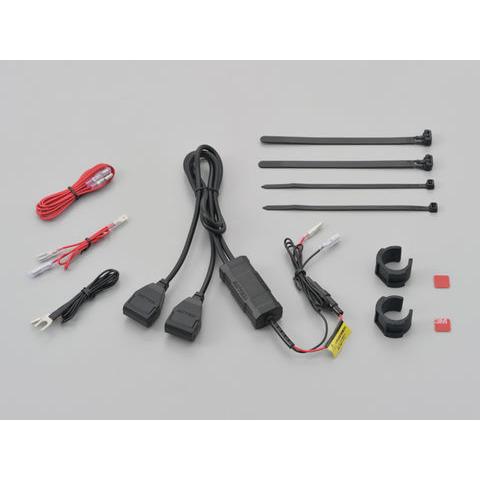 デイトナ 99503 バイク専用電源 メインキー連動USB電源 無加工簡単取付
