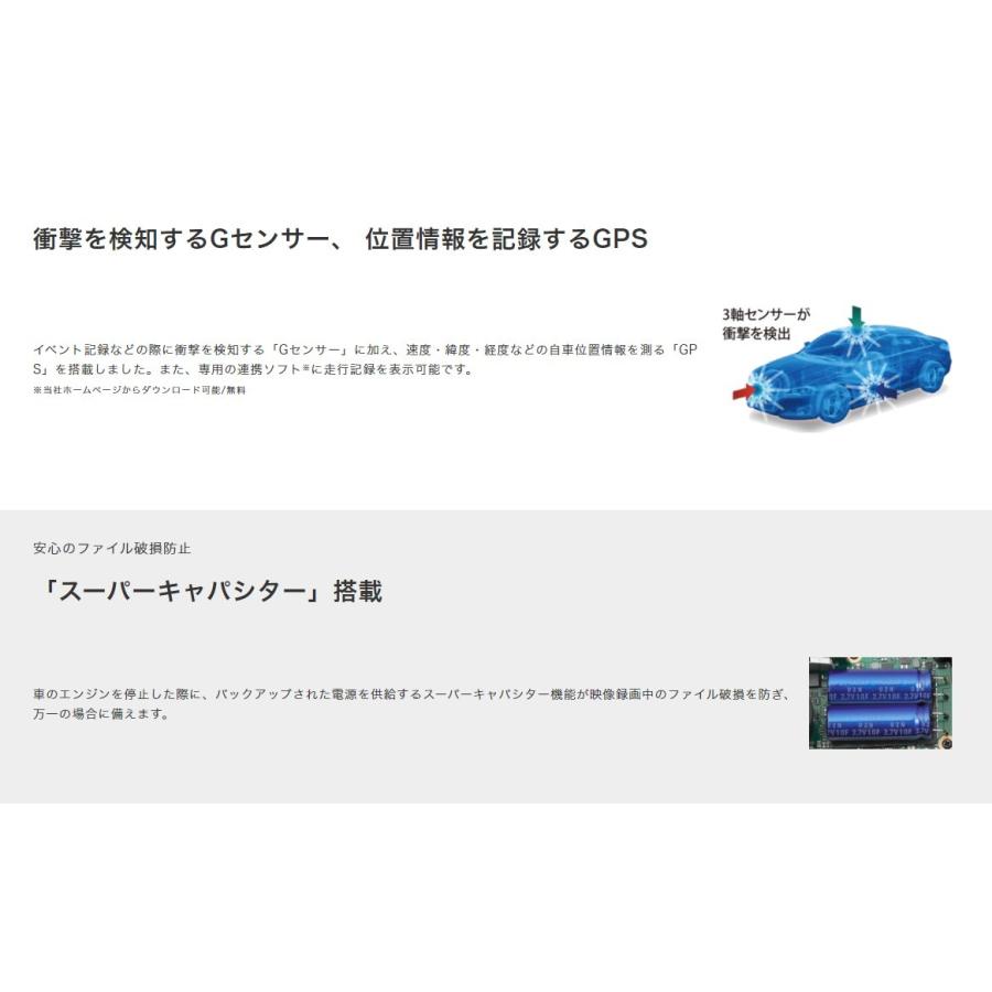 ケンウッド KENWOOD DRV-350-S ドライブレコーダー シルバー フルHD