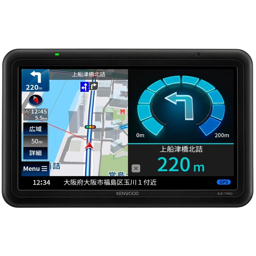 ケンウッド KENWOOD EZ-750 7V型ワンセグTVチューナー/SD対応