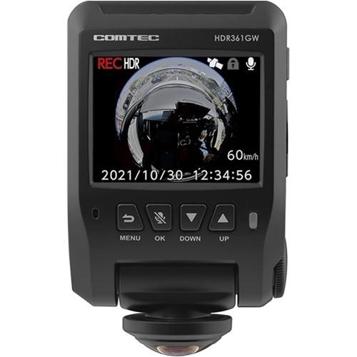 コムテック COMTEC 360度+リヤカメラ HDR361GW ドライブ