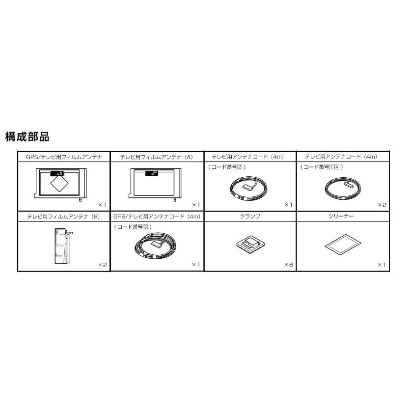 アルパイン　フィルムアンテナ　2セット　KAE-700DT アルパイン公式直販サイト ALPINE STORE地デジアンテナ/GPS