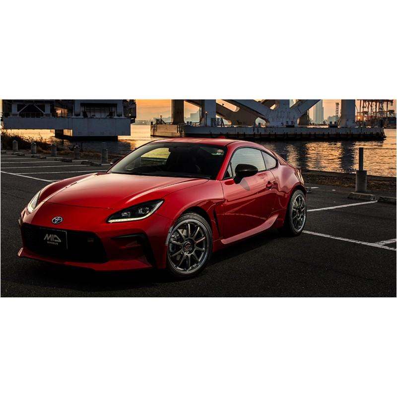 MID マルカサービス アルミホイール1本 RMP Racing R10 18インチ リム幅9.5J inset+22 5H PCD114.3 レーシングチタンシルバー/リムポリッシュの画像