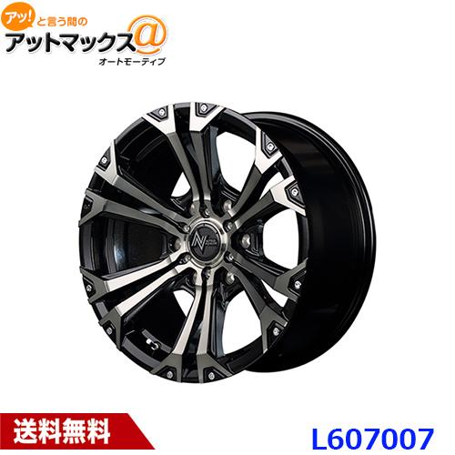 MID マルカサービス NITRO POWER JAVELIN 17インチ 1780 リム幅8J インセット+20 ホール6H PCD 139.7 M1B BKメタリックポリッシュ+BKクリア+ピアスミルド