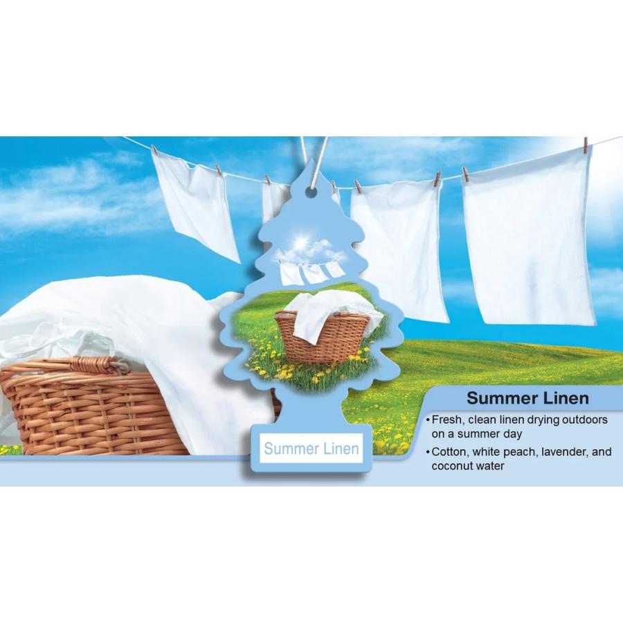 Little Trees air freshener リトルツリー エアーフレッシュナー LT022 Summer Linen サマーリネン 1P パック | Little Trees | 01