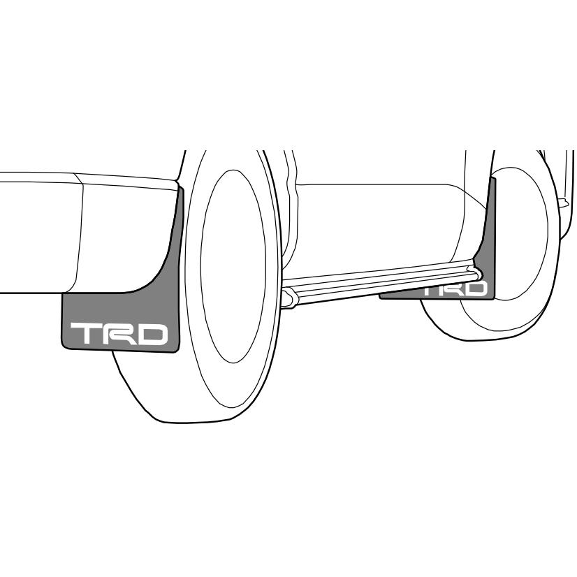 TRD マッドフラップ MS328-26001 レッド ハイエース 2＃＃系
