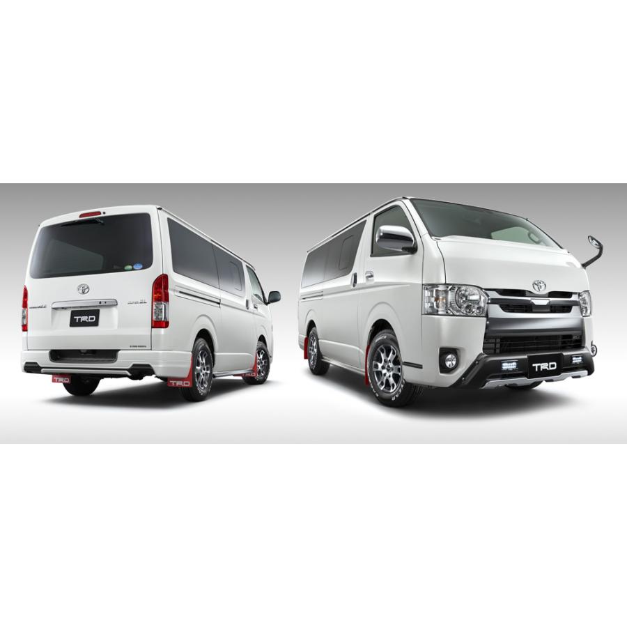 TRD フロントスポイラー LED付 MS341-26003 HIACE ハイエース 2＃＃系 2013.12〜 ツヤ消しブラック ＆ ツヤありシルバー｜a-max｜03