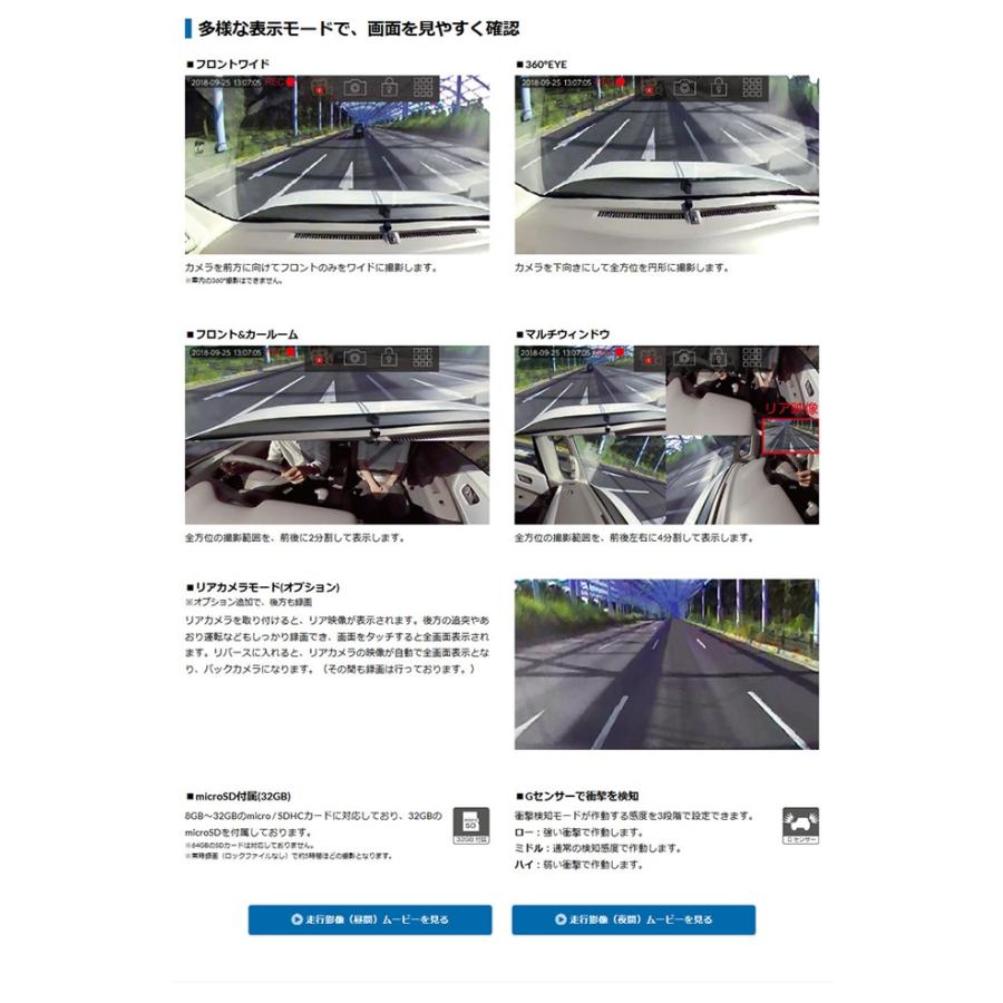 PDR650SV SEIWA セイワ 360EYEドライブレコーダー 5インチ LCD